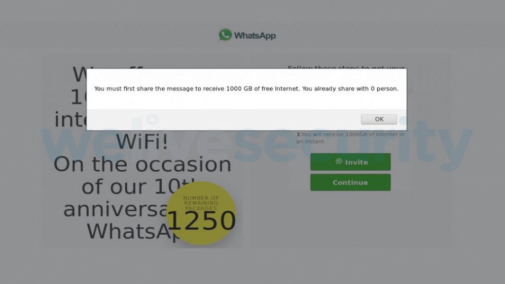 Foto Alertan sobre nuevo engaño en WhatsApp donde ofrecen internet gratis 4 junio 2019