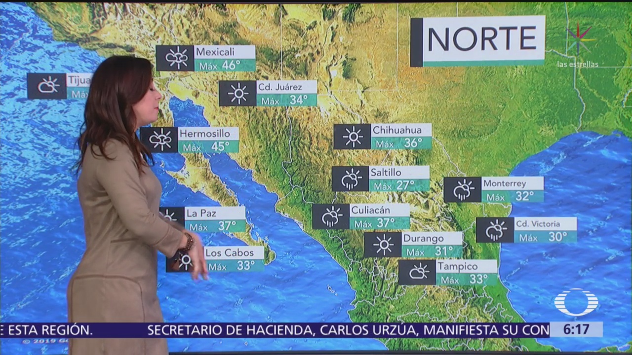Frente frío 61 y onda tropical provocarán lluvias en México