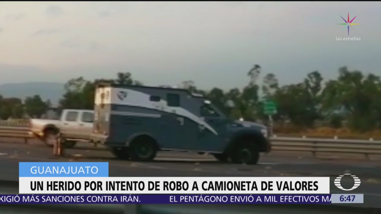 Frustran asalto a camioneta de valores en carretera de Guanajuato