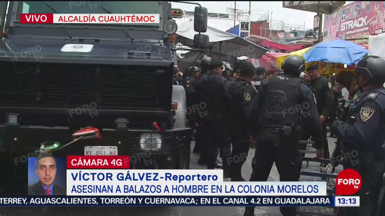 Fuerte operativo policiaco tras homicidio en la colonia Morelos