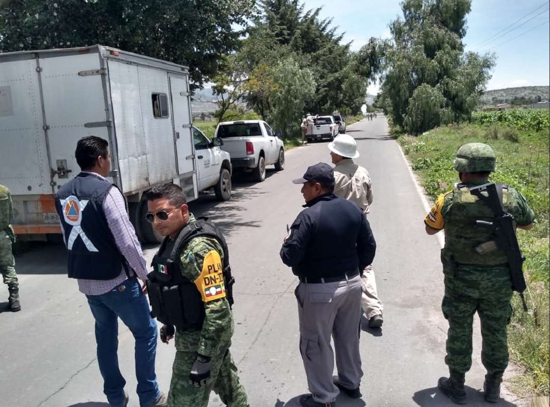 Foto: fuga de gas LP en Puebla, 11 de junio 2019. Twitter @SGGPuebla