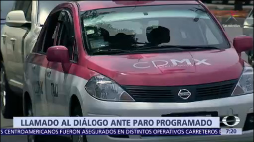 Gobierno de CDMX pide a taxistas dialogar ante paro programado