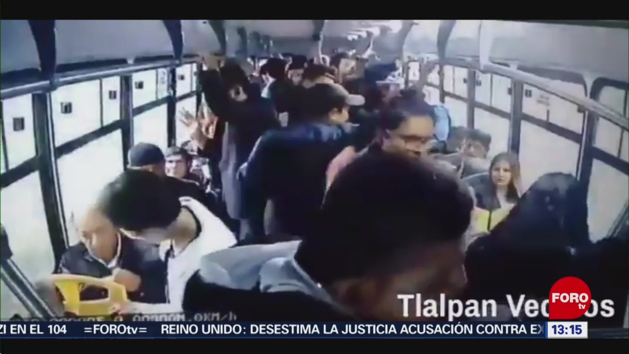 Graban asalto a transporte público en Tlalpan, CDMX
