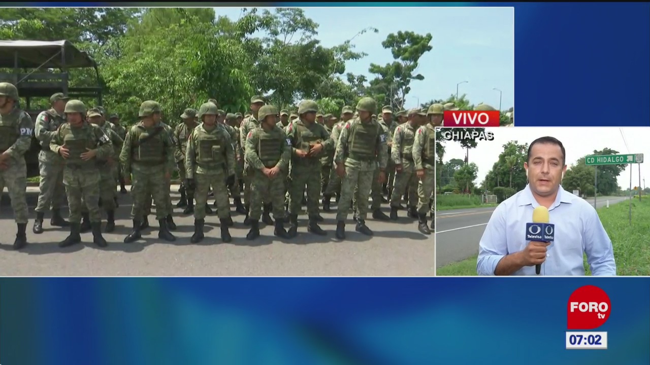 Guardia Nacional realiza recorrido de vigilancia en la frontera con Guatemala