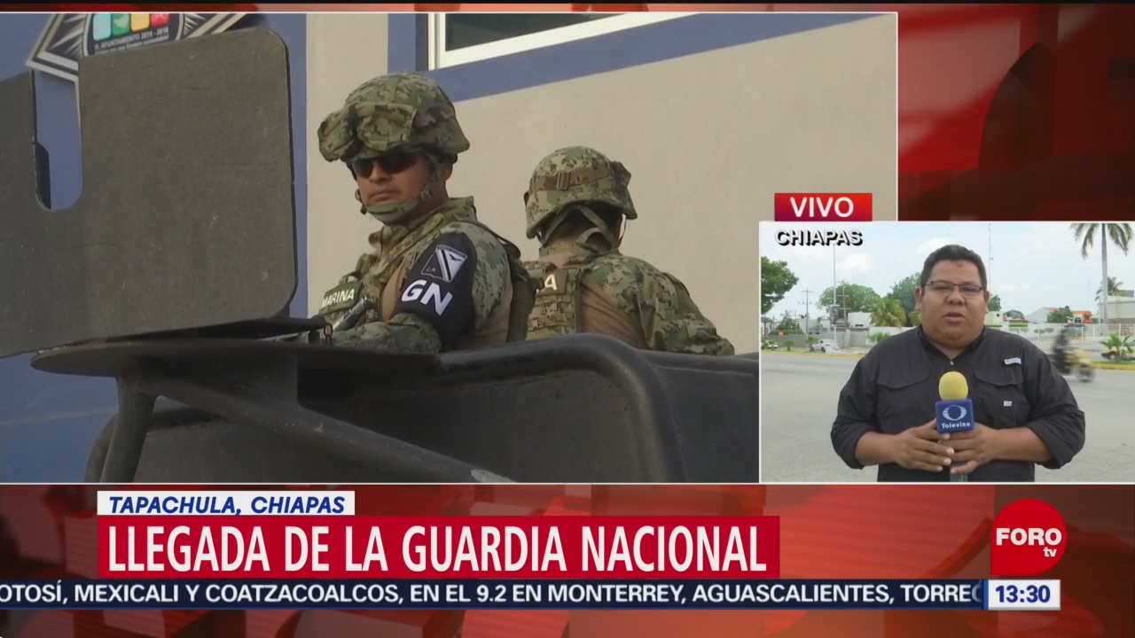 FOTO: Guardia Nacional vigilan zona fronteriza en Chiapas, 17 Junio 2019