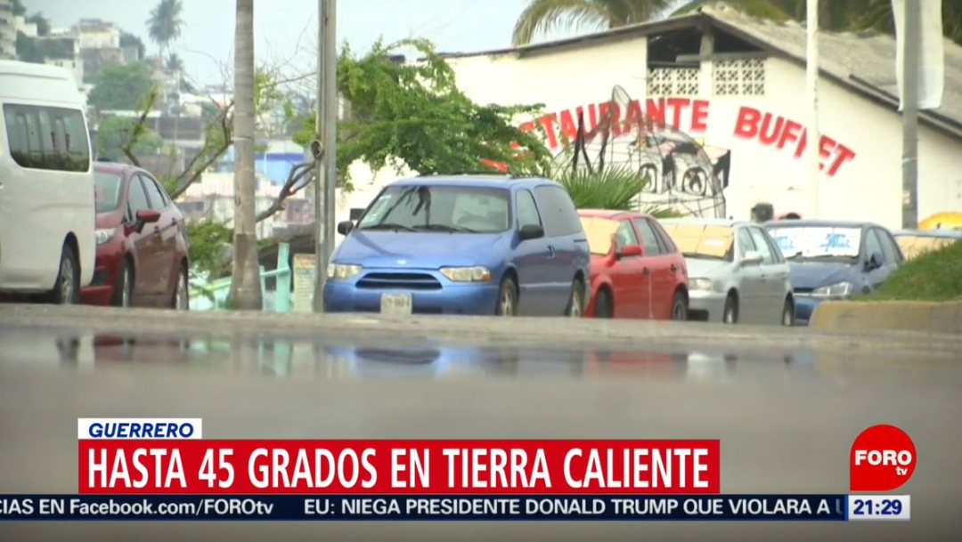 Foto: Las autoridades del estado de Guerrero piden a la población seguir las medidas básicas para evitar el llamado golpe de calor, el 23 de junio de 2019 (Noticieros Televisa) 