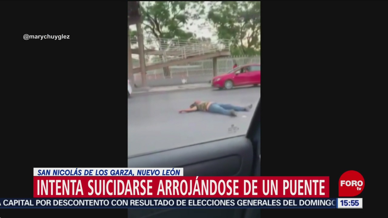Foto: Hombre se lanza de puente en Nuevo León