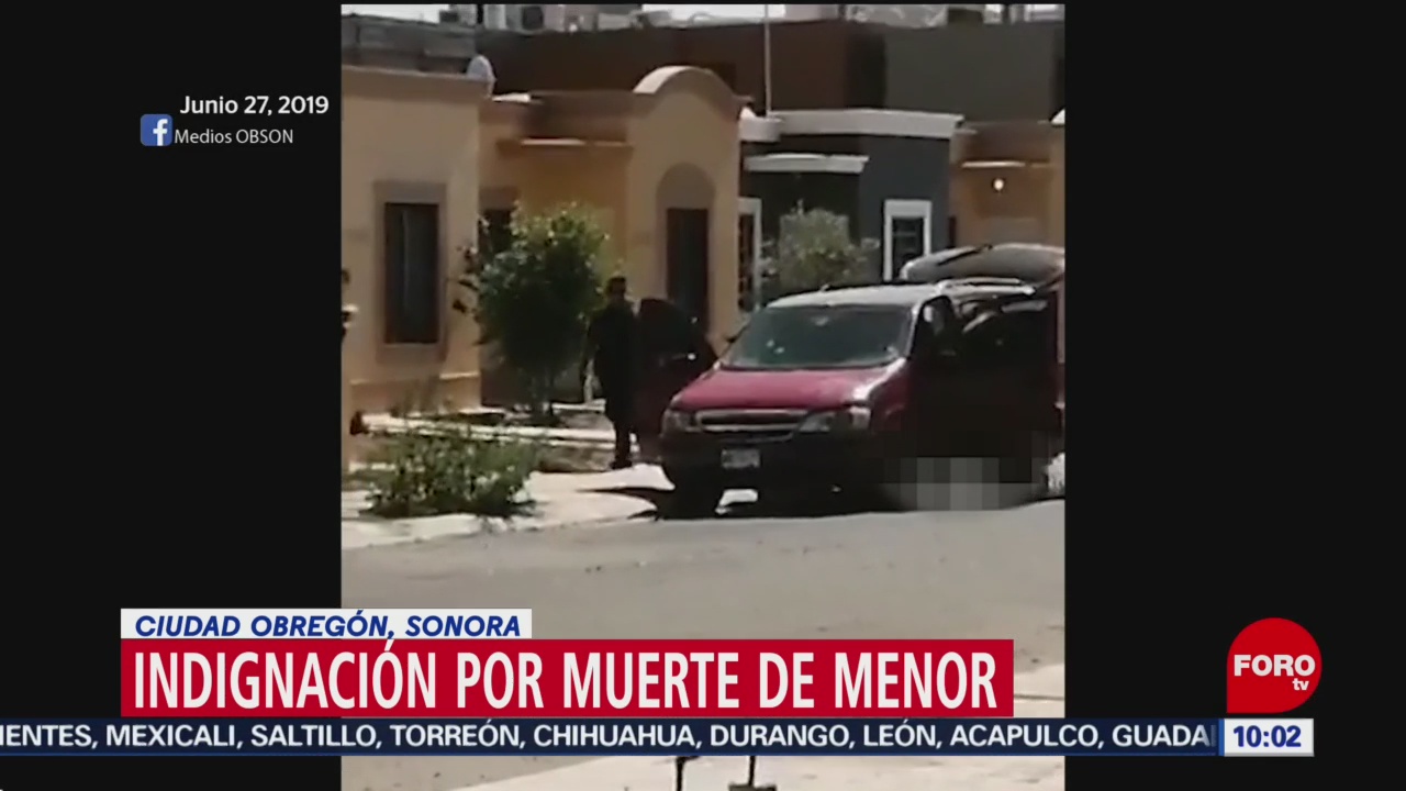 FOTO: Indignación por asesinato de un hombre y su hijo en Sonora, 29 Junio 2019