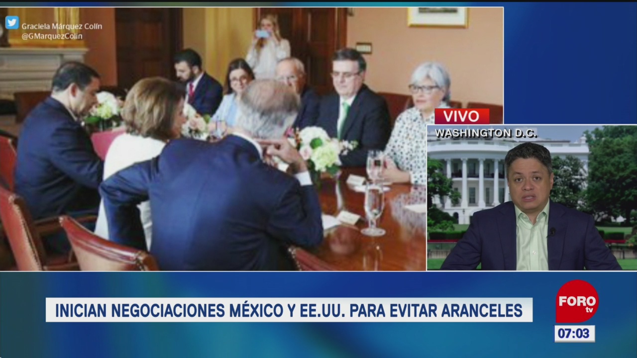 Inician negociaciones México y EU para evitar aranceles