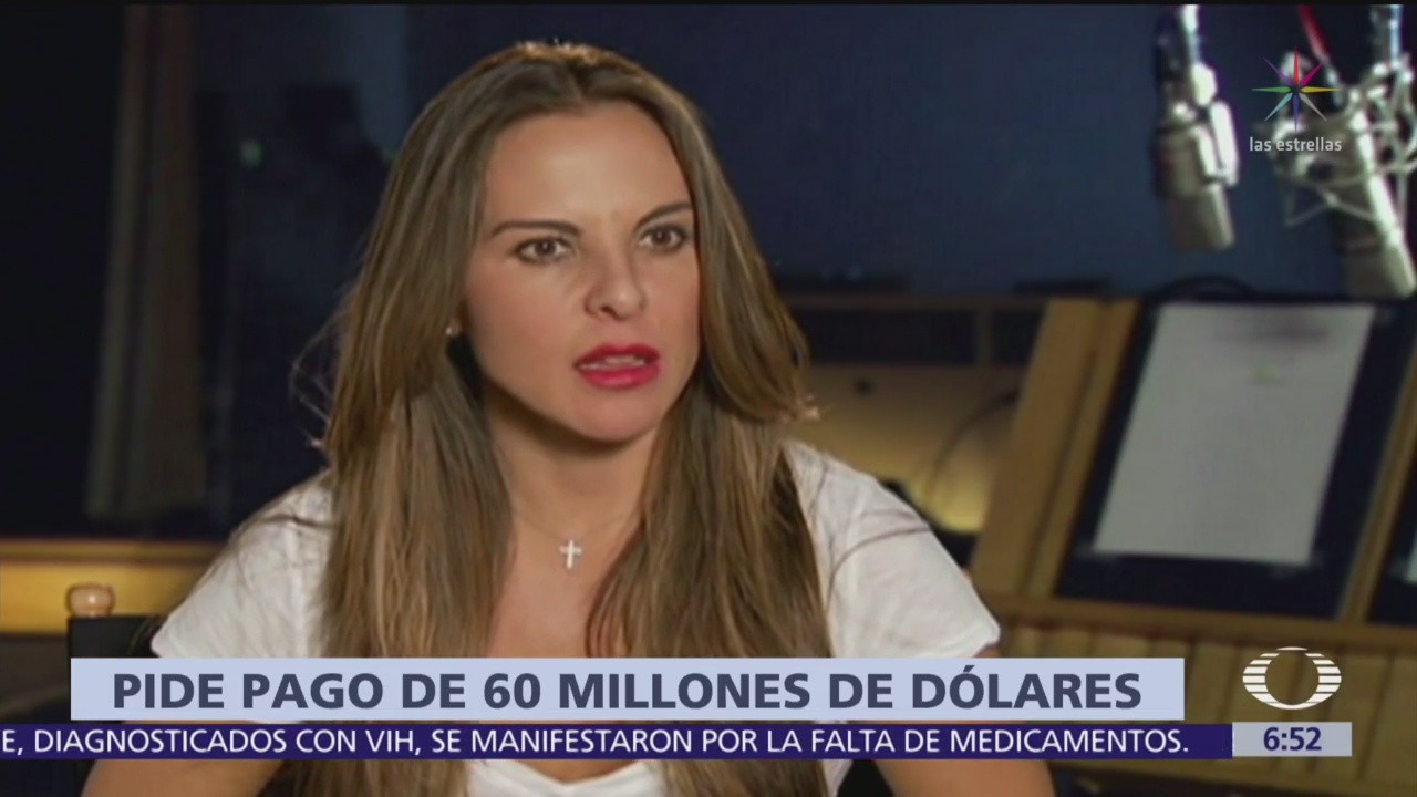 Kate del Castillo pide 60 mdd por la persecución política en su contra