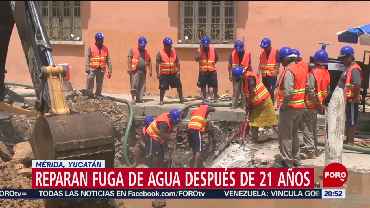 Foto: 21 Años Fuga Agua Mérida Yucatan 26 Junio 2019