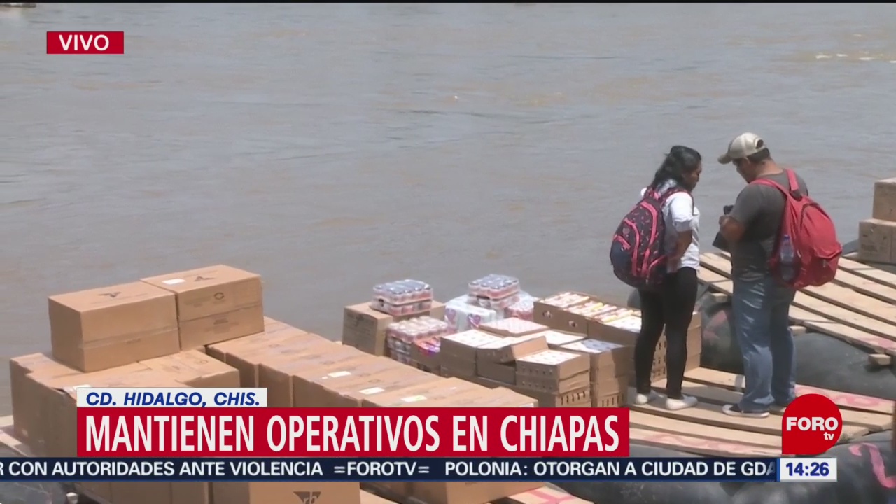FOTO: Mantienen operativos migratorios en Chiapas