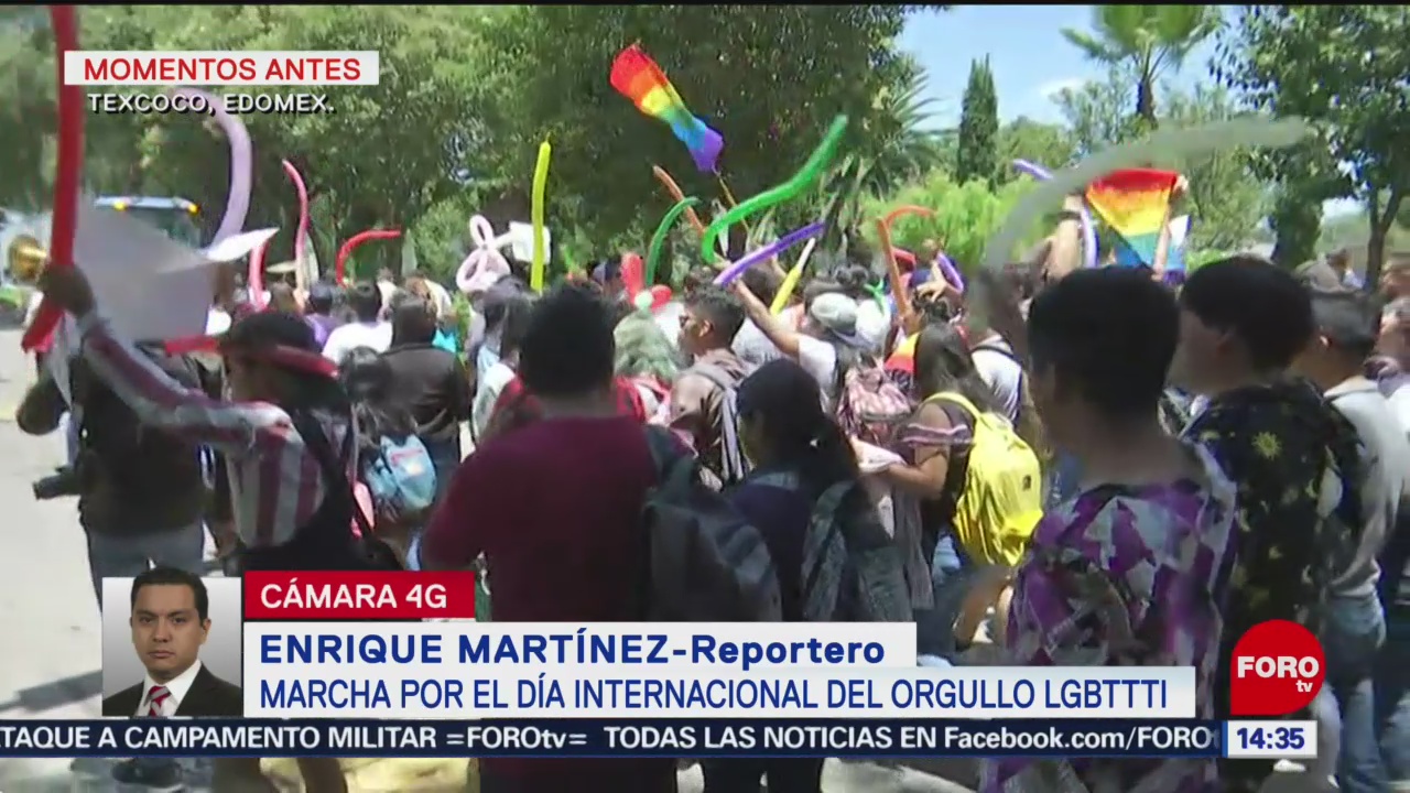 Foto: Marcha del Orgullo LGBTTTI sale de la Universidad de Chapingo