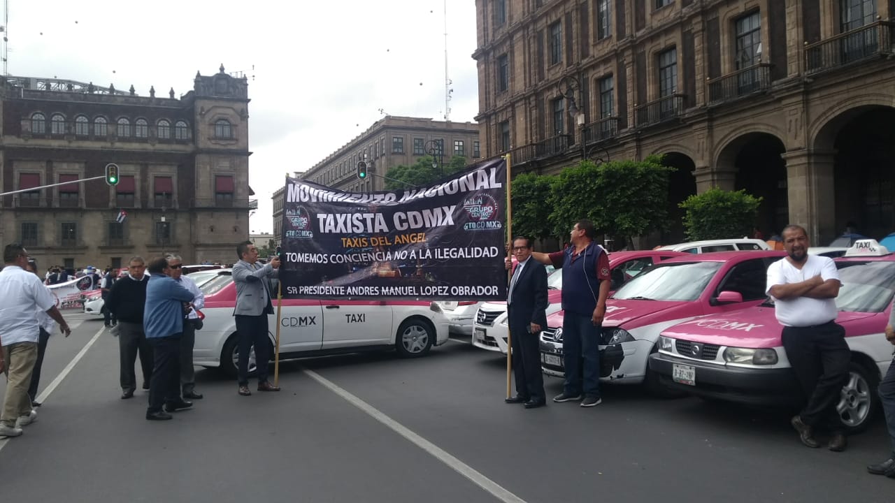 FOTO Marcha de taxistas, ¿qué zonas afecta en CDMX y Edomex? (S.Servín 3 junio 2019 cdmx)