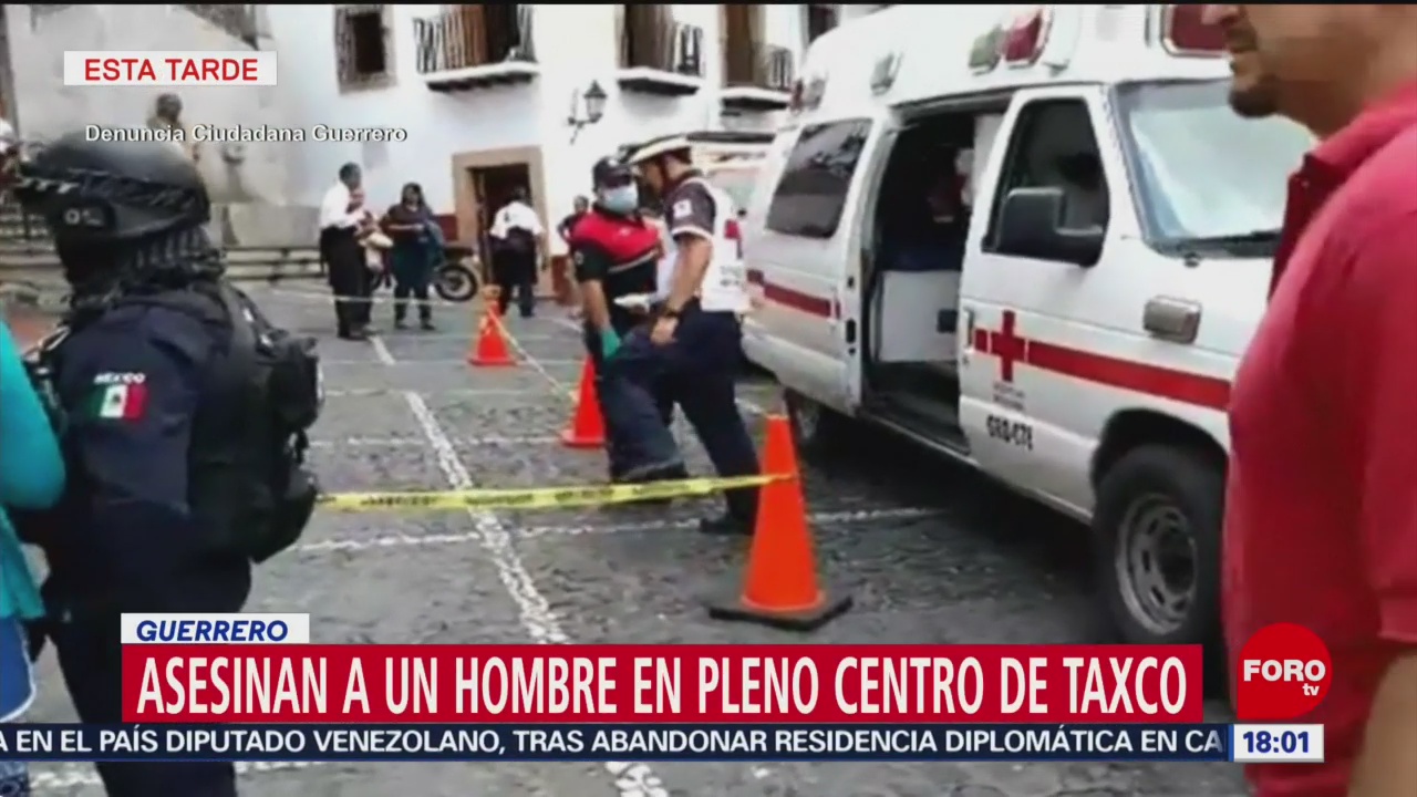 FOTO: Matan a hombre en el centro de Taxco