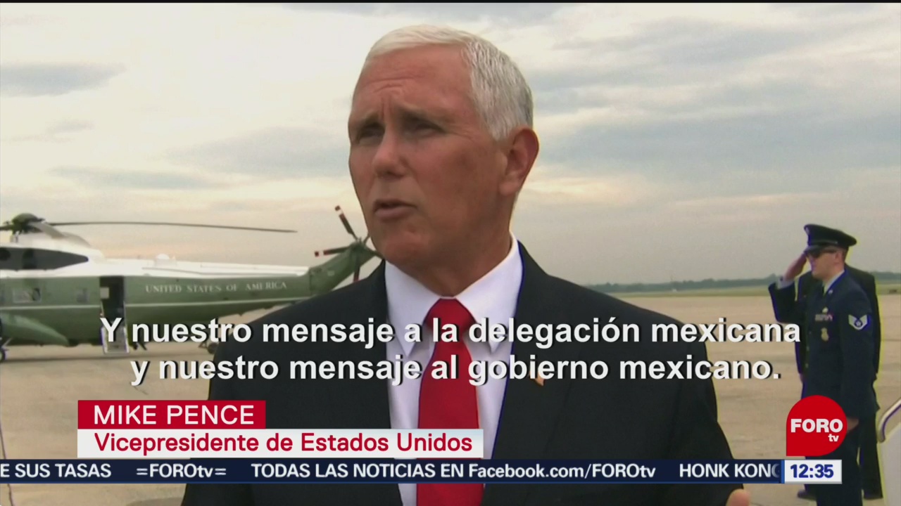 México debe proteger la frontera: Mike Pence