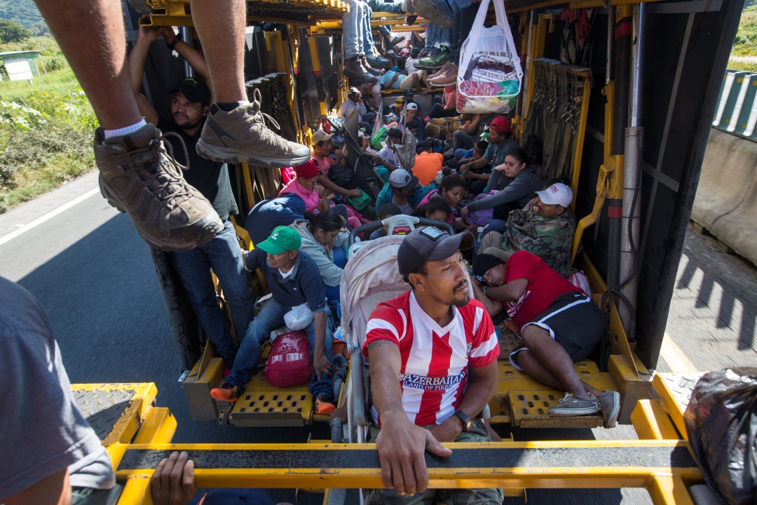 Foto: Migrantes centroamericanos en Córdoba, Veracruz, 5 de noviembre de 2018, Veracruz