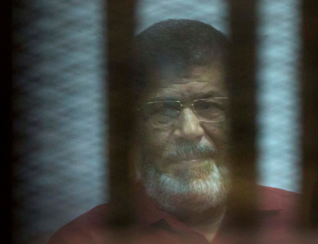 Foto: Mohamed Mursi, expresidente de Egipto, 23 de abril de 2016, El Cairo