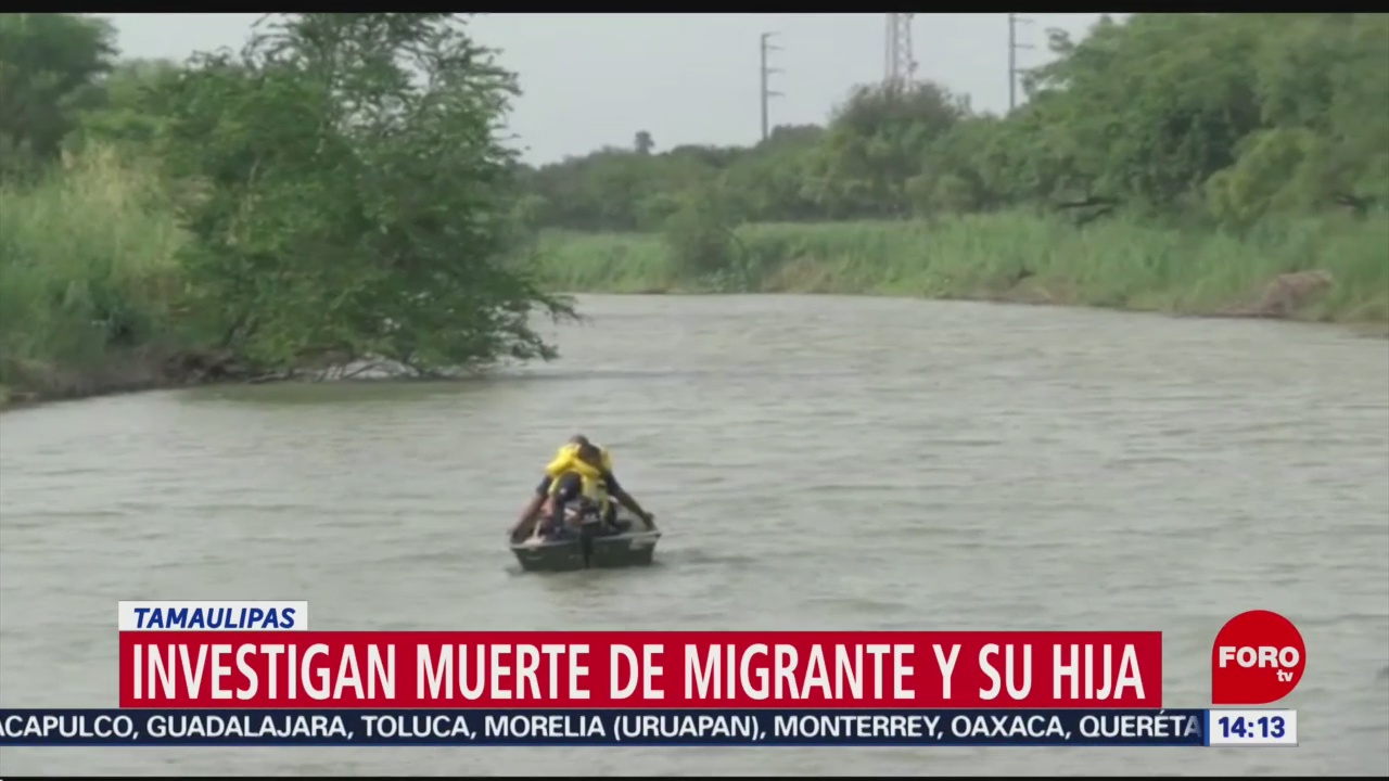 FOTO: Muere padre e hija al intentar cruzar el Río Bravo