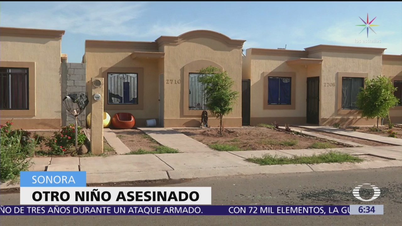 Muere un niño en ataque armado en Sonora
