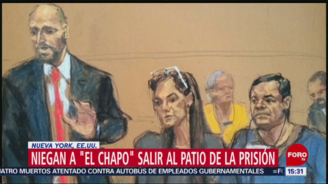 Foto: Niegan a ‘El Chapo’ petición para salir al patio de la cárcel en EU