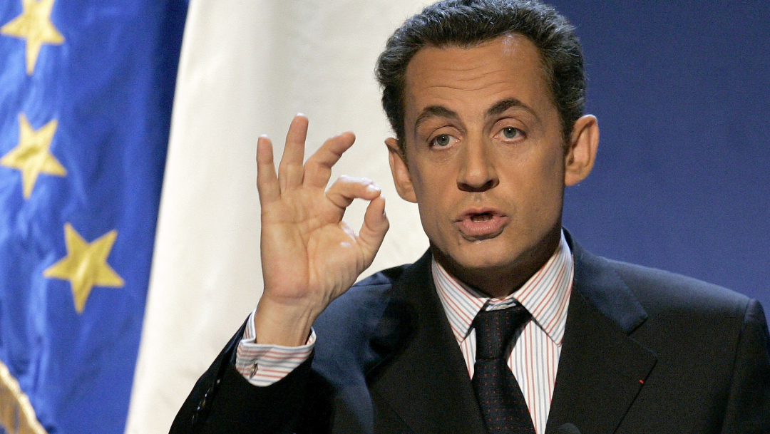 Foto: El expresidente de Francia Nicolas Sarkozy durante su discurso de Año Nuevo en París en 2006, 19 junio 2019