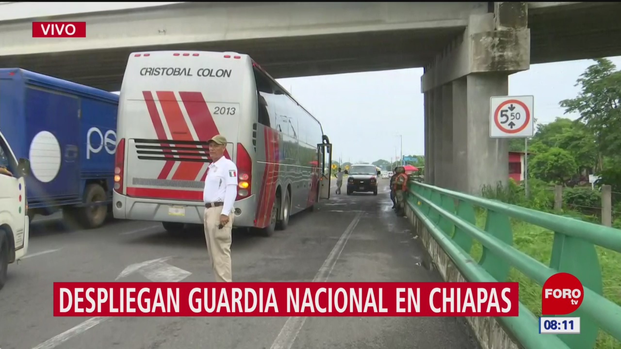 No hay presencia de Guardia Nacional en Chiapas