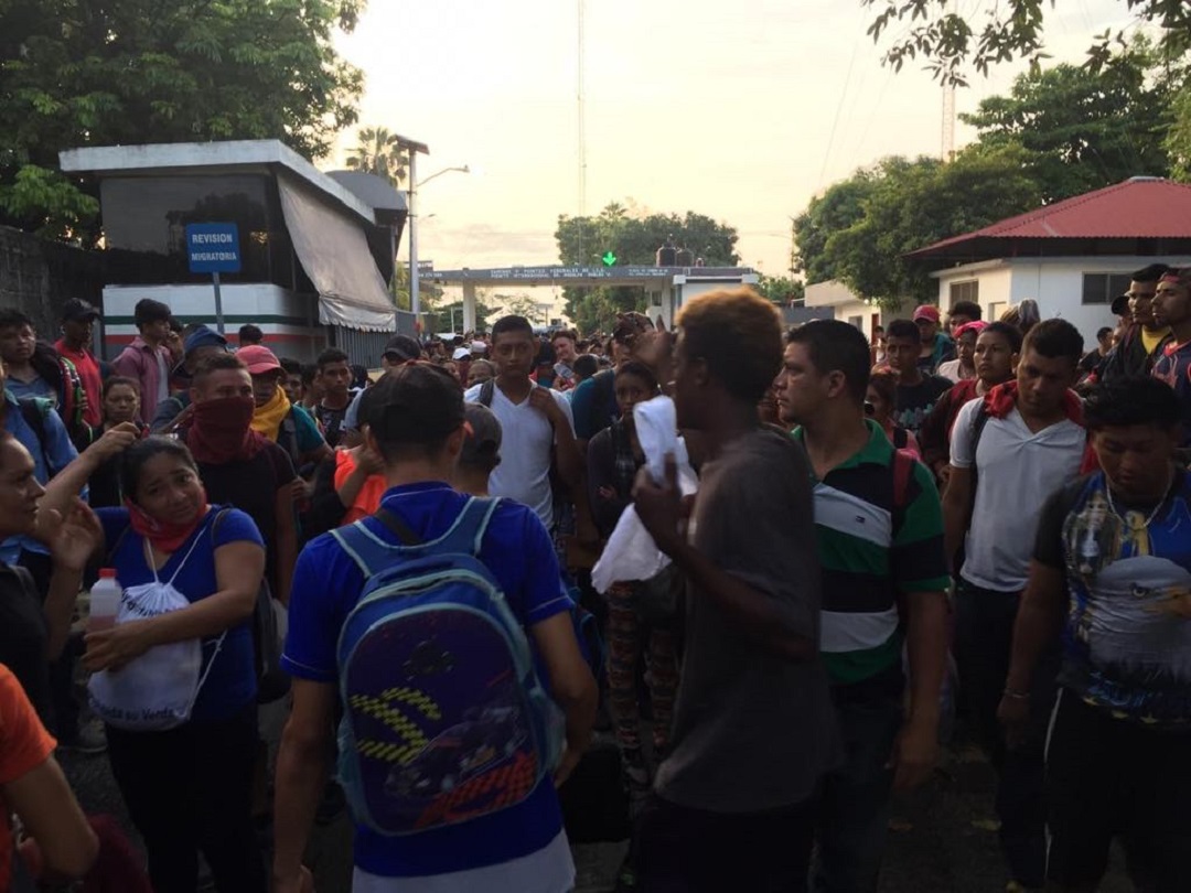 Foto: nueva caravana migrante ingresa a México, 5 de junio 2019. Juan Álvarez Moreno