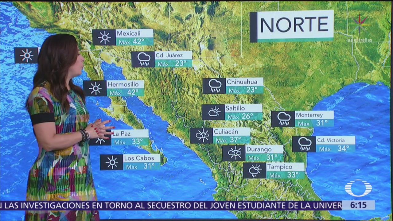 Onda tropical no. 1 originará tormentas en sur y sureste de México