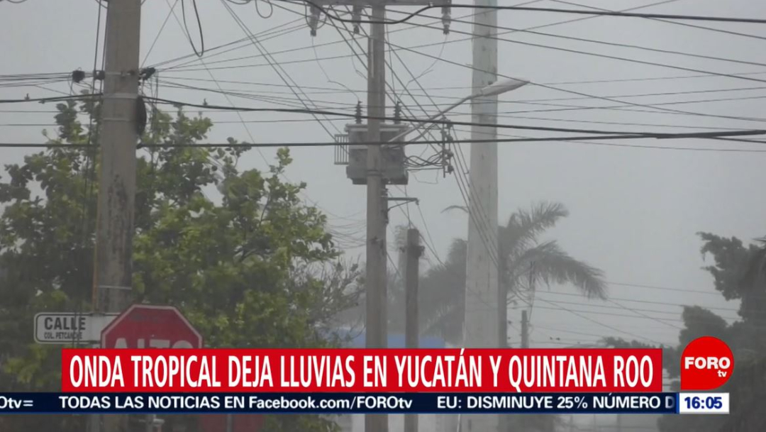 Foto: En Mérida, calles y avenidas se encharcaron, en algunas zonas y el agua entró a las casas, el 30 de junio de 2019 (Noticieros Televisa) 
