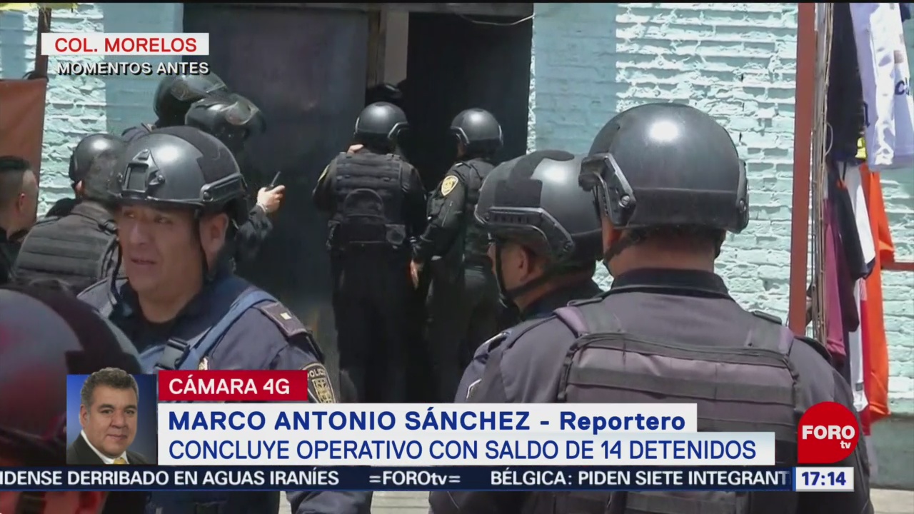 Foto: Operativo en colonia Morelos deja 14 detenidos