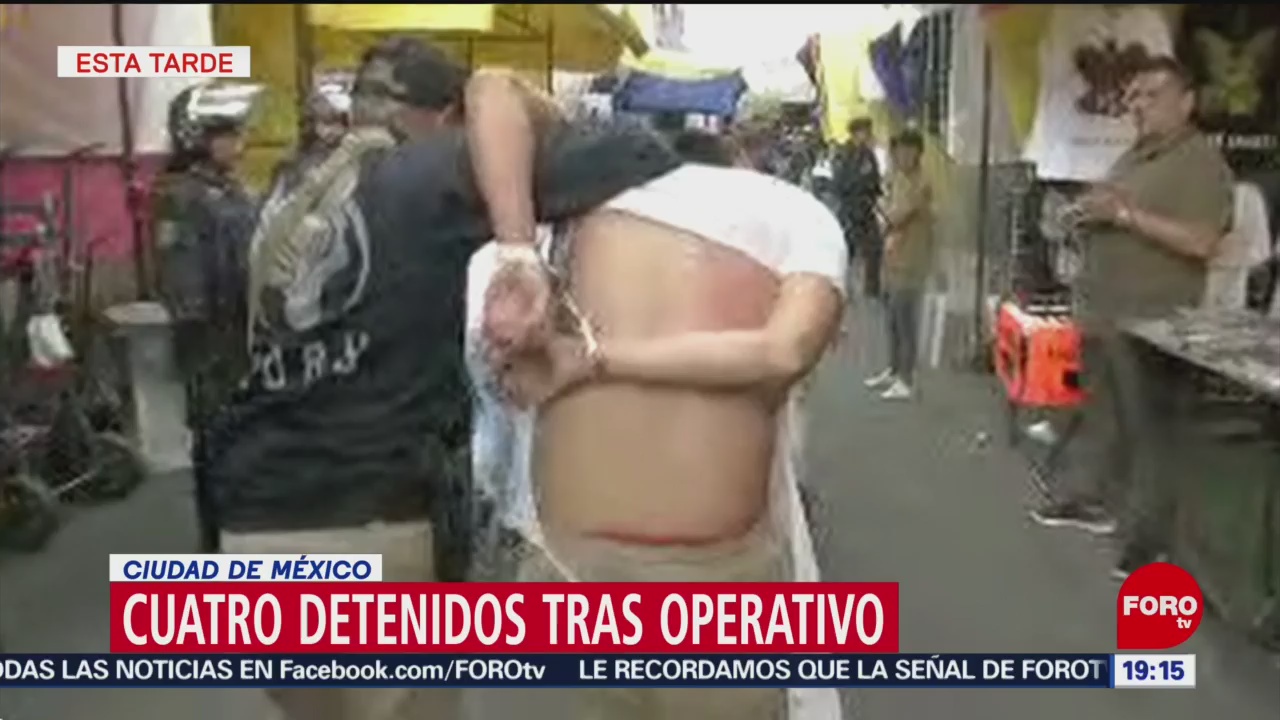 Foto: Operativo Tepito CDMX 6 Personas Detenidas 27 Junio 2019