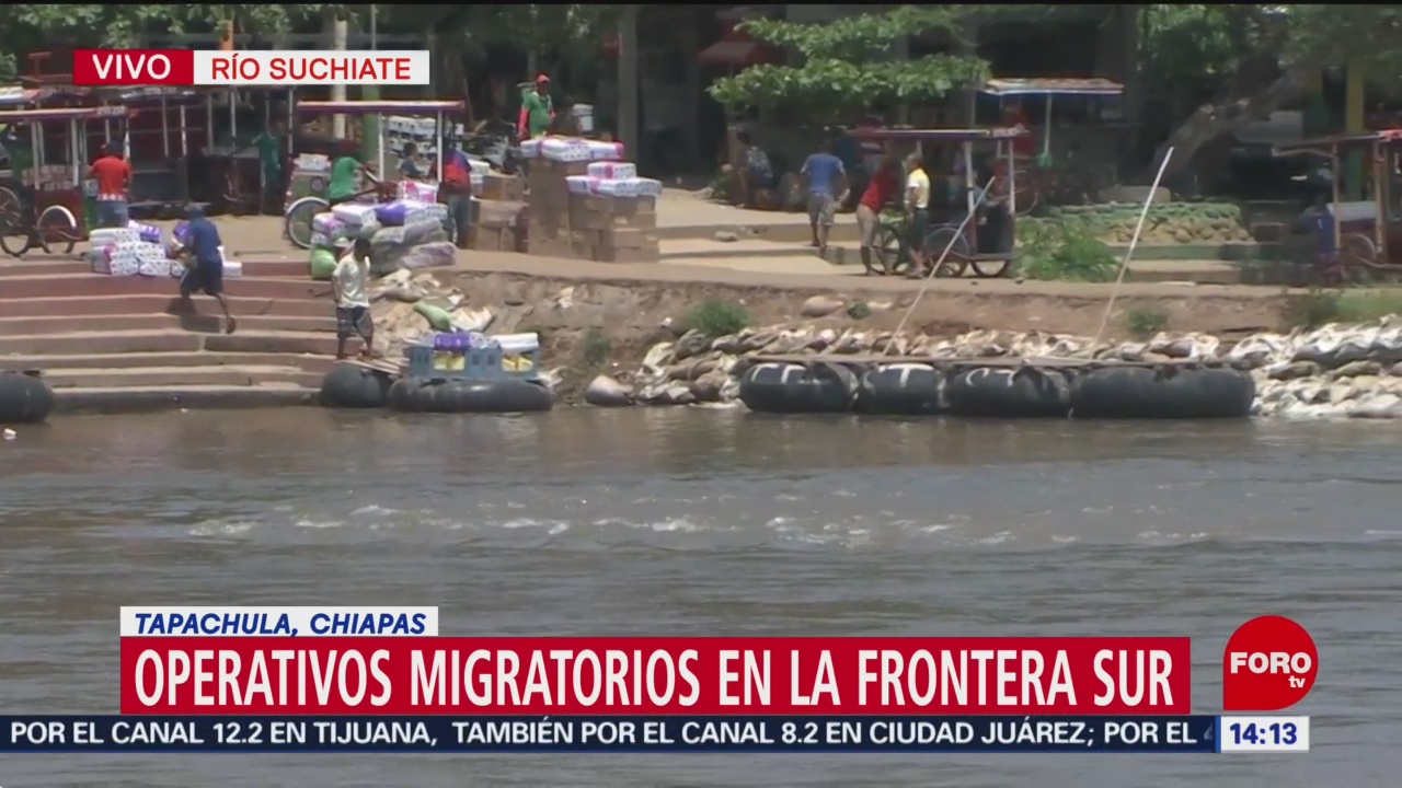 FOTO: Operativos en la frontera sur de México