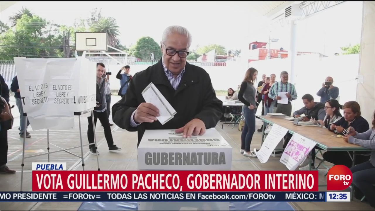 FOTO: Políticos acuden a votar en jornada electoral en Puebla, 2 Junio 2019