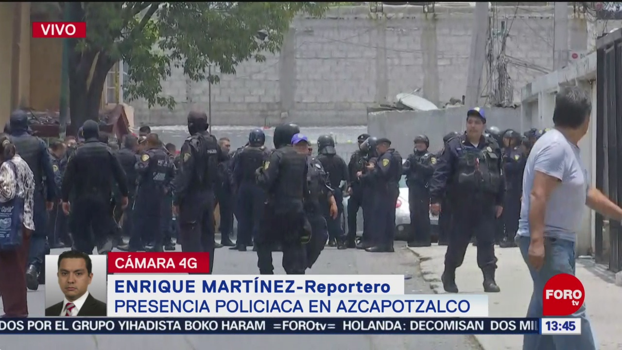 FOTO: Presencia policíaca en Azcapotzalco