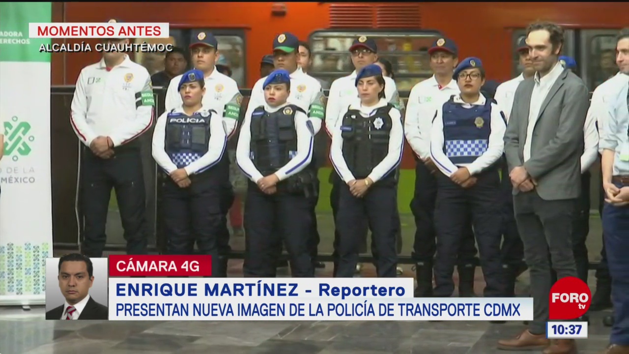 Presentan nueva imagen de la Policía del transporte de la CDMX