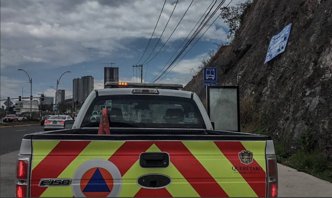 Foto: unidad de Protección Civil de Querétaro, 28 de junio 2019. Twitter @pcmqro