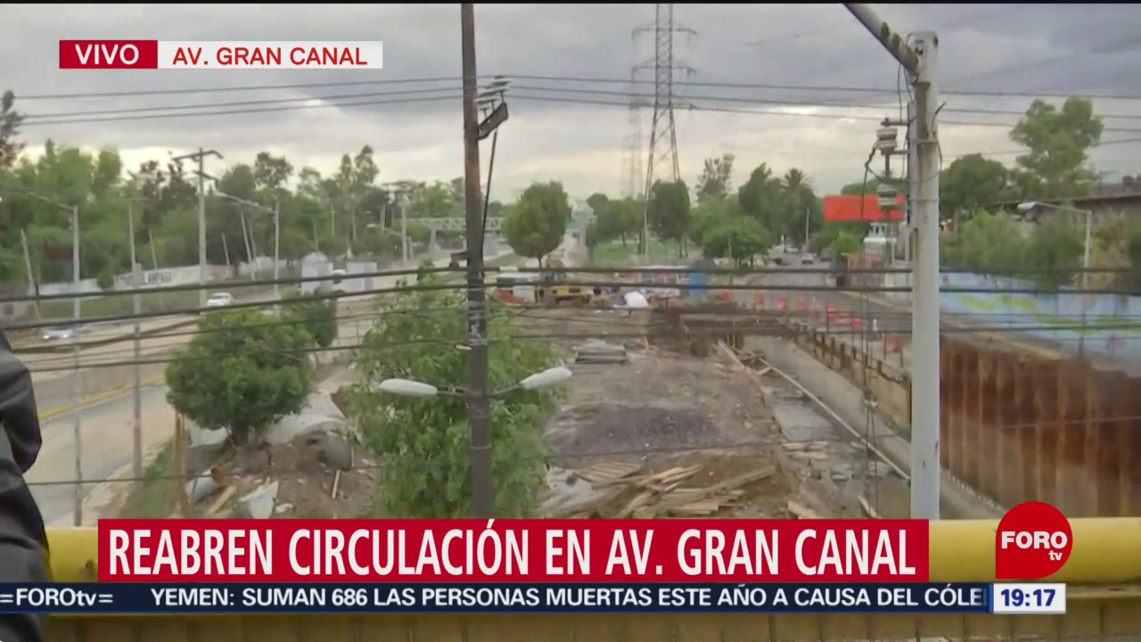 Foto: Reabren Circulación Desbordamiento Gran Canal CDMx 24 Junio 2019