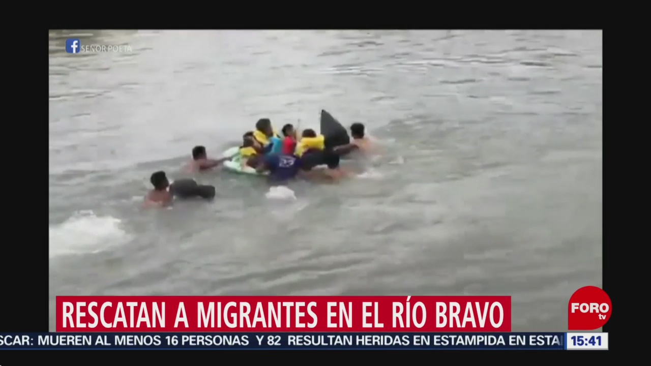 Foto: Rescatan a migrantes en el Río Bravo