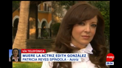 Reyes Spíndola: Edith González era una actriz muy completa