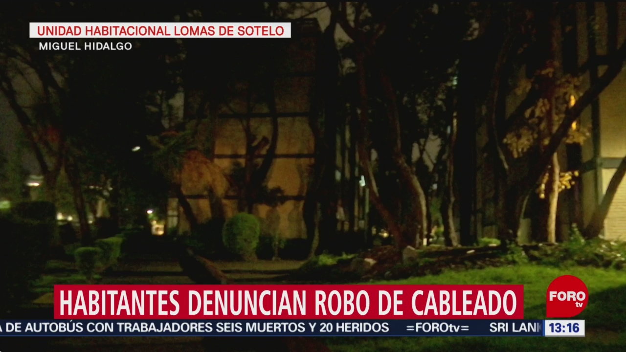 FOTO: Roban cableado eléctrico en alcaldía Miguel Hidalgo