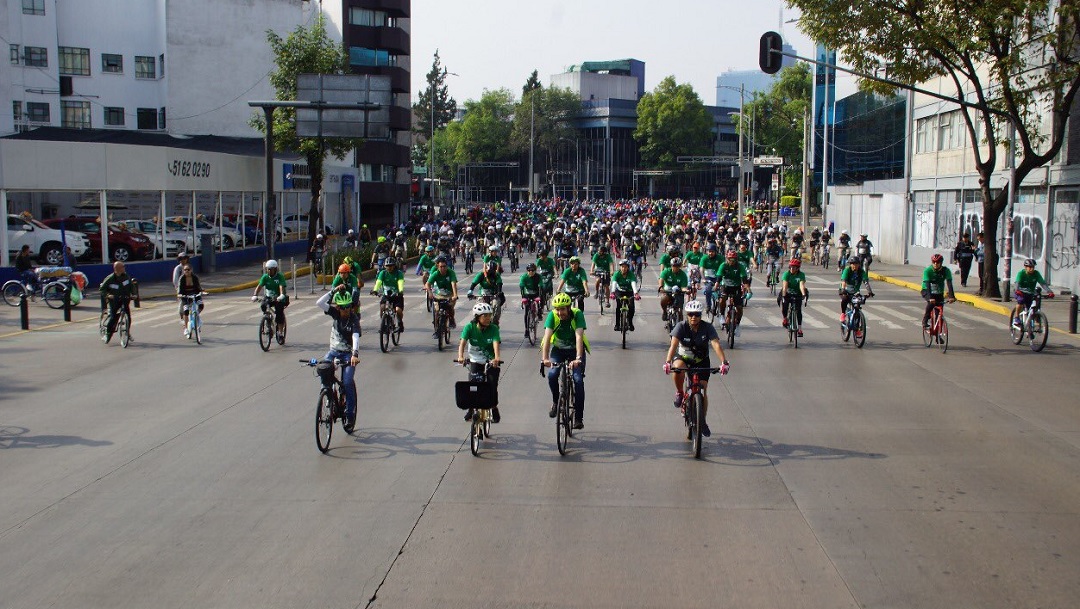Rodada ciclista rompe récord de asistencia en Ciudad de México
