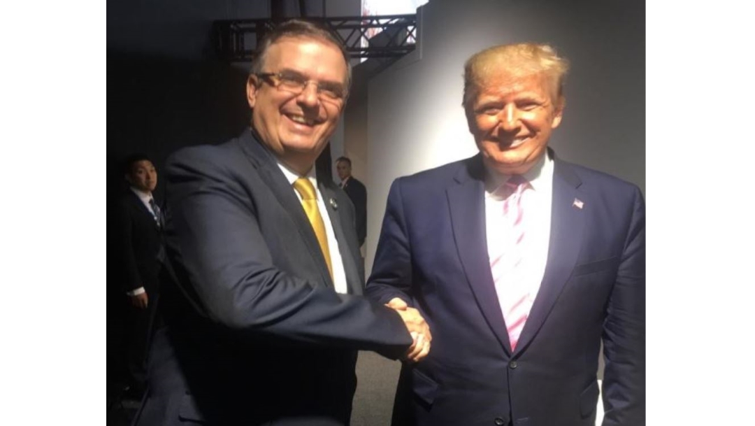 Marcelo Ebrard y Donald Trump se saludan en Cumbre del G20