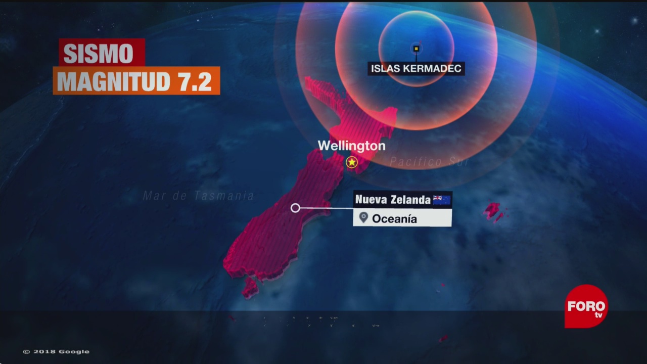 FOTO: Sismo de magnitud 7.2 sacude Nueva Zelanda, 15 Junio 2019