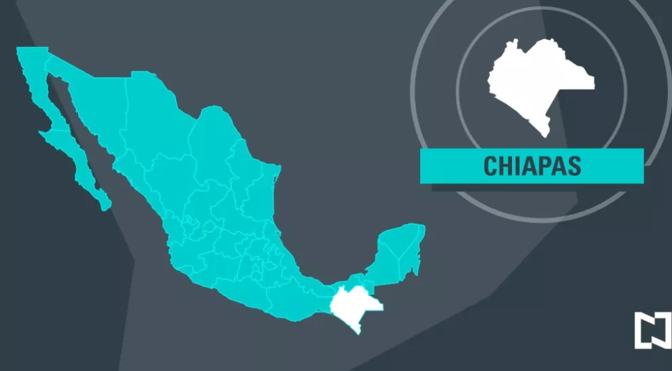IMAGEN Se registra sismo de magnitud 4 en Huixtla, Chiapas; en la imagen, mapa de la entidad (Noticieros Televisa 12 junio 2019)