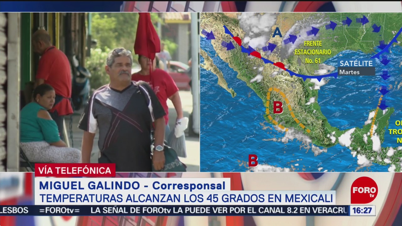 FOTO: Temperaturas alcanzan los 45 grados en Mexicali