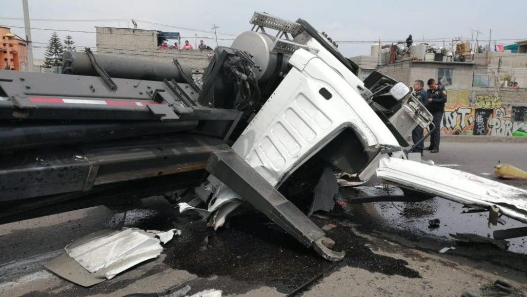 Foto: El accidente se registró a la altura de la avenida Chimalhuacán, al oriente de la Ciudad de México, el 22 de junio de 2019 (Noticieros Televisa, especial)