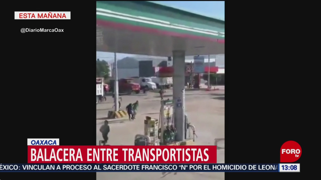 FOTO: Transportistas se enfrentan en Oaxaca