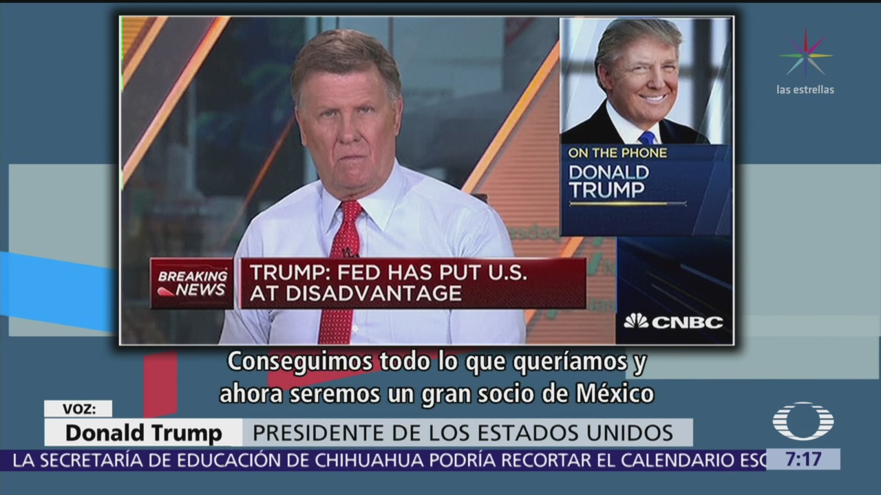 Trump dice que obtuvo todo lo que quería en el acuerdo con México