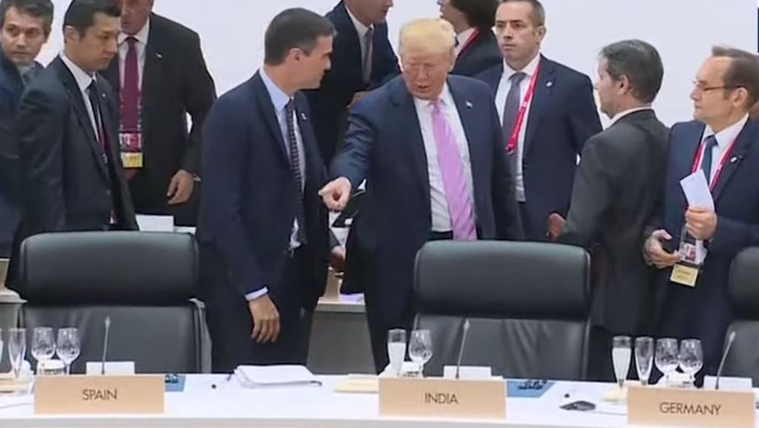 Trump 'manda sentar' al español Pedro Sánchez en la Cumbre G20